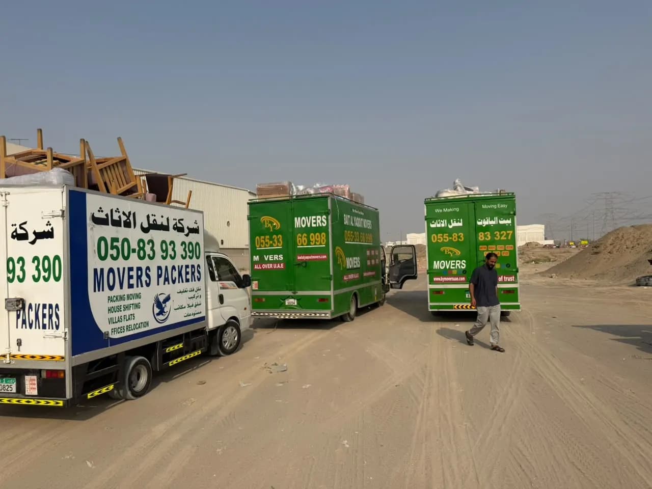 Smart Movers UAE crew packing and moving furniture in Dubai, UAE, job 07